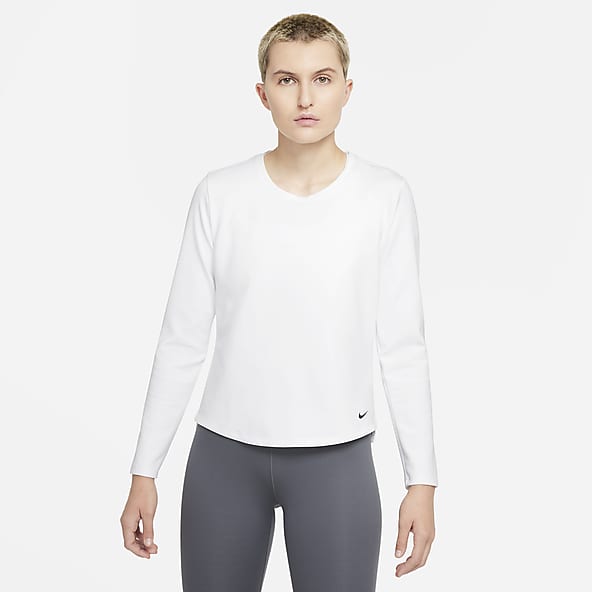 Nike white thermal top sales